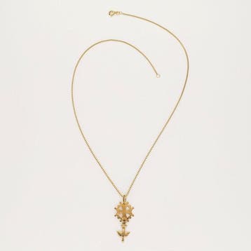 Collier avec pendentif - 14 carats Or jaune