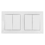 Aigi Cika 2-voudige wisselschakelaar 4-knop Wit 230V LED, Verzenden, Nieuw
