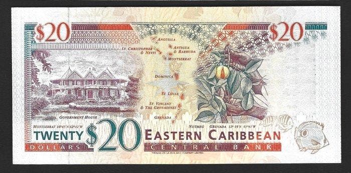 Oost-Caribische Staten. L St. Lucia - 20 Dollars ND (1994), Postzegels en Munten, Bankbiljetten | Europa | Niet-Eurobiljetten