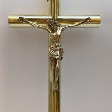Antiek Kruis - Messing, IJzer - 1900-1920 - Groot