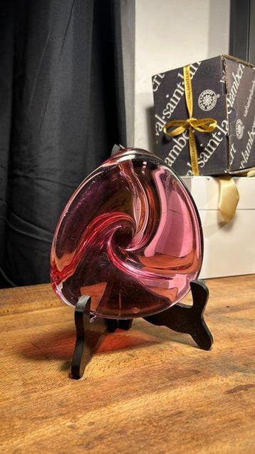 Val Saint Lambert - René Delvenne - Vase - Cristal, Antiquités & Art