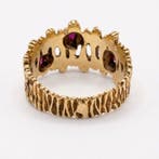 Bague - 18 carats Or jaune Rubis, Bijoux, Sacs & Beauté