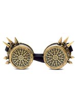 Goggles Steampunk Bril Spikes Mandala Brons Montuur Bronzen, Ophalen of Verzenden, Nieuw