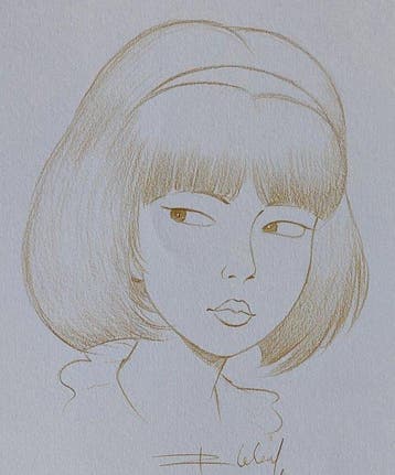 Roger Leloup - 1 Dessin original dédicacé - Yoko Tsuno, Livres