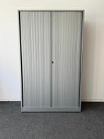 Roldeurkast - Ahrend - 195x120x45cm - Zilvergrijs met zilver, Ophalen of Verzenden, Kast