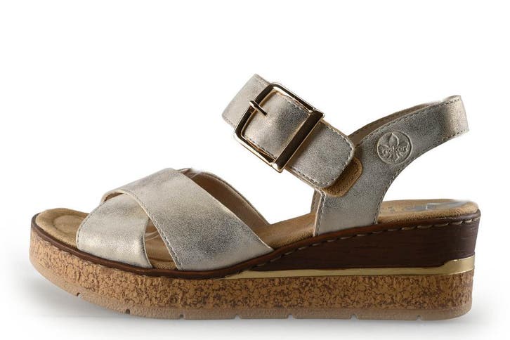 Rieker Sandalen in maat 39 Beige, Kleding | Dames, Schoenen, Beige, Zo goed als nieuw, Sandalen of Muiltjes, Verzenden