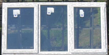 pvc raam , chassis , venster , kozijn 227 x 116 wit, Doe-het-zelf en Bouw, Raamkozijnen en Schuifdeuren, Kunststof, Nieuw, Ophalen of Verzenden