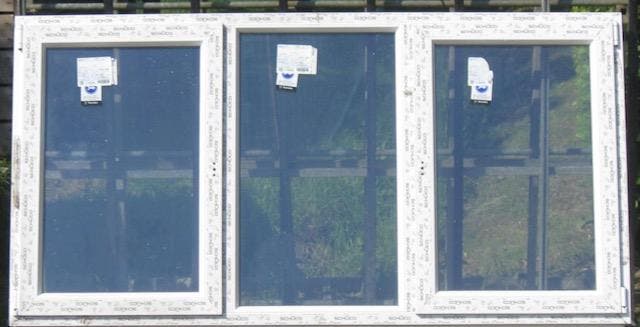 pvc raam , chassis , venster , kozijn 227 x 116 wit, Bricolage & Construction, Châssis & Portes coulissantes, Enlèvement ou Envoi