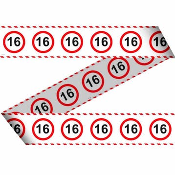 Afzetlint 16 Jaar Verkeersbord 15m, Verzenden, Nieuw