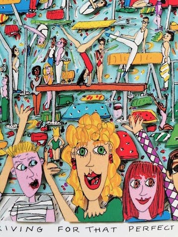 James Rizzi (after) - Striving for that Perfect Ten