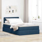 vidaXL Opbergbed met LED met matras met LED Blauw 120 x 190, Verzenden, Nieuw