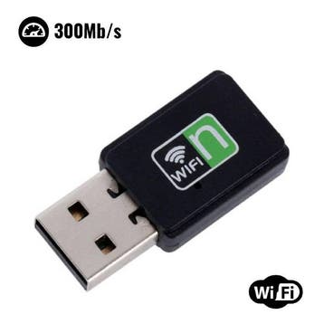 Wifi USB Mini Dongle Network Wireless  300Mb/s 802.11N, Computers en Software, Verzenden, Nieuw