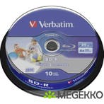 Verbatim BD-R Blu-Ray 25GB 6x 10st.  Spindle Printable, Verzenden
