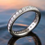 Zilver ring - Breedte: 18 mm- 3 g - (1)