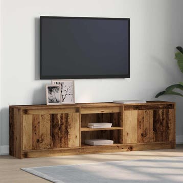 vidaXL TV Eenheden 180 x 34 x 50 cm Bruin Bewerkt hout, Huis en Inrichting, Verzenden, Nieuw