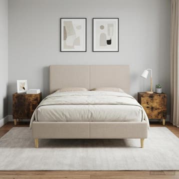 vidaXL Nachtkastje 2 st Gerookt eiken 43 x 34,5 x 50 cm, Verzenden