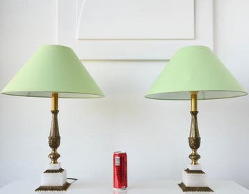 Lampe de table - Deux magnifiques lampes de table Regency en, Nieuw