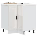 vidaXL Keuken hoekonderkast Porto bewerkt hout hoogglans, Huis en Inrichting, Verzenden, Nieuw