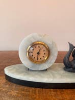 Horloge de table - Art déco Marbre, Laiton - 1920-1930 -, Antiquités & Art