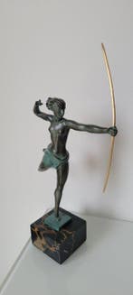 MAX LE VERRIER, Jean de Marco - Beeld, ATALANTE - 31 cm -, Antiek en Kunst