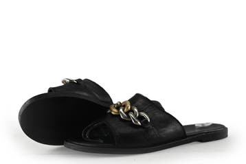 VIA VAI Slippers in maat 37 Zwart, Kleding | Dames, Schoenen, Slippers, Verzenden, Zwart, Zo goed als nieuw