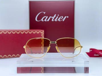 Cartier - Panthere GM Vintage Gold Planted 24k - Lunettes de, Nieuw