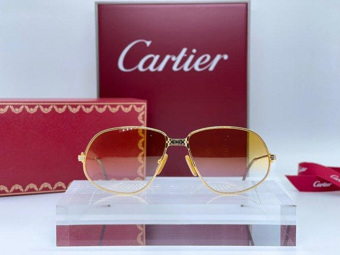 Cartier - Panthere GM Vintage Gold Planted 24k - Lunettes de, Bijoux, Sacs & Beauté, Lunettes de Soleil & Lunettes | Femmes
