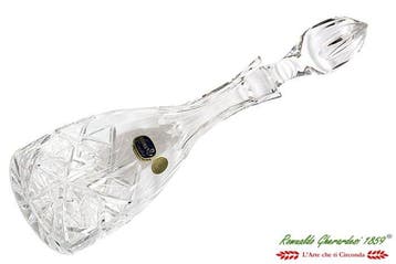 Boemia cristallo molato Bottiglia 1960 Grande misura