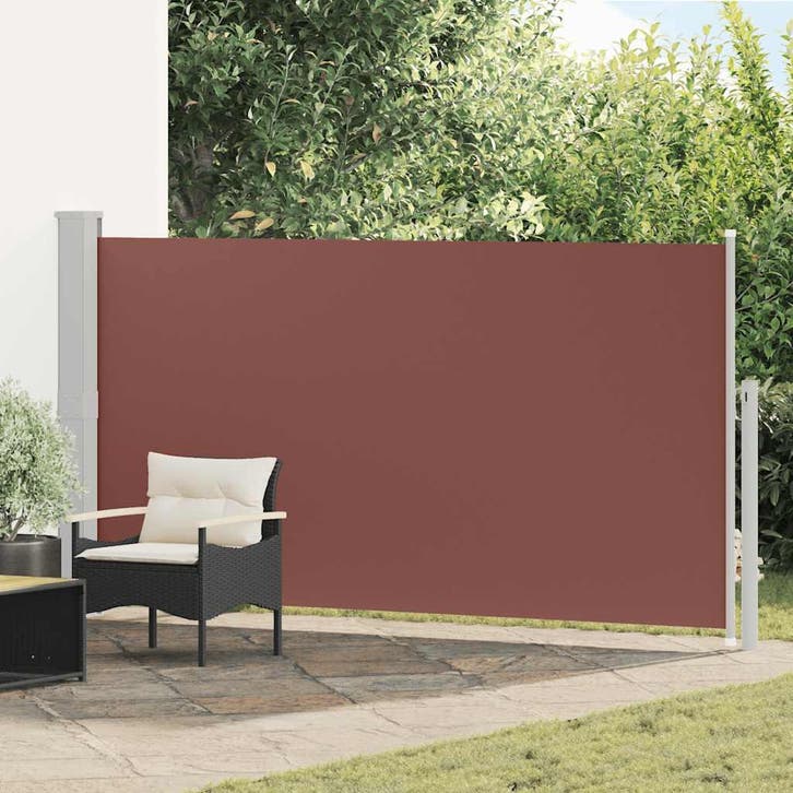 vidaXL Tuinscherm uittrekbaar 160x300 cm bruin, Jardin & Terrasse, Parasols, Envoi