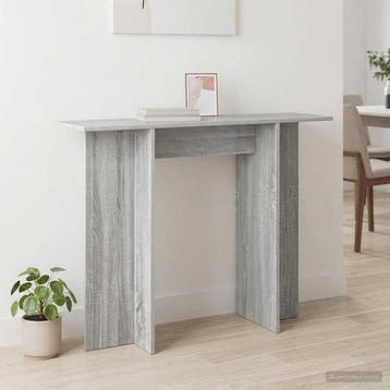 vidaXL Wandtafel Grijs sonoma 100 x 30 x 75 cm Bewerkt hout, Verzenden