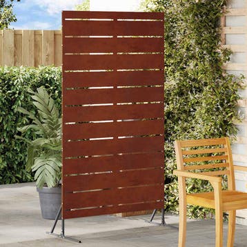 vidaXL Privacyscherm 100 x 50 x 180 cm weervast staal, Verzenden