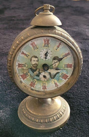 Tafel/bureauklokken - Antiek - Zeldzame Duitse