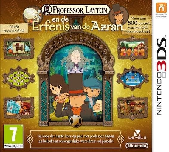 Professor Layton en de Erfenis van Azran (Buitenlands Doo..., Consoles de jeu & Jeux vidéo, Jeux | Nintendo 2DS & 3DS, Enlèvement ou Envoi