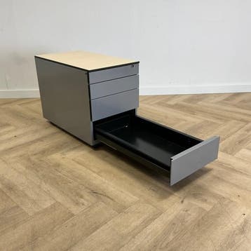 Ahrend ladeblok 4 lades (hxbxd) 76x42x57 cm, grijs - ahorn, Huis en Inrichting, Gebruikt