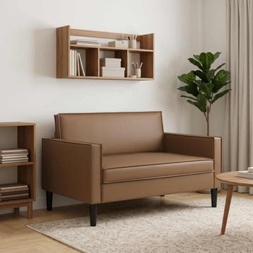 vidaXL XXL fauteuil Cappuccino Kunstleer, Verzenden