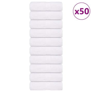 vidaXL Gastendoekjes FROGN 50 st 30x50 cm 360 g/m² wit, Verzenden, Nieuw