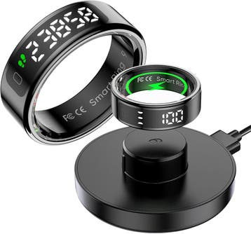 Smart Ring met Display | 42% Korting | Retour deal, Findtime, Verzenden, Zwart, Nieuw