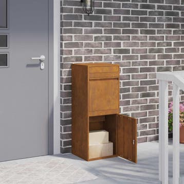 vidaXL Pakket Inwerpkoker Roestkleurig 41 x 38 x 103 cm, Verzenden, Nieuw