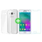 Samsung Galaxy J5 Prime 2016 Transparant TPU Hoesje + Screen, Verzenden
