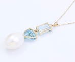Sans prix de réserve - Collier - 14 carats Or jaune Perle -, Nieuw