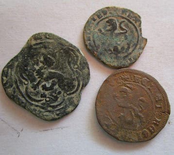 Spanje. Reyes Catolicos (1474-1504). 2 y 4 maravedis ( lote