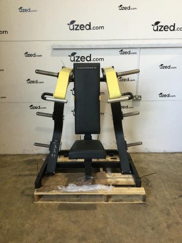 Technogym Pure Strength Shoulder Press - Yellow, Ophalen of Verzenden, Gebruikt, Armen
