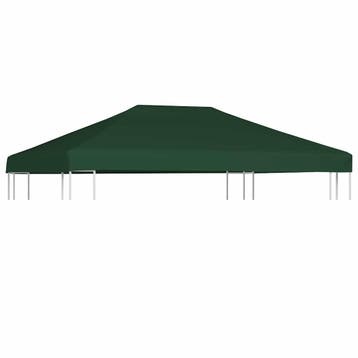 vidaXL Prieeldak 310 g/m² 4x3 m groen, Verzenden