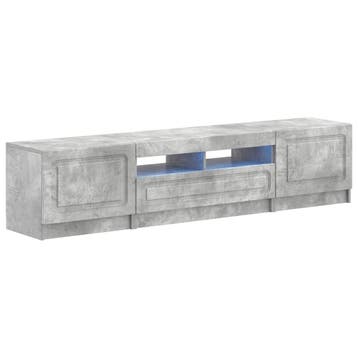 vidaXL 5-delige LED TV-kast Betongrijs Bewerkt hout, Verzenden