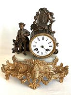 Pendule - Messing, Zinklegering - 1880-1920