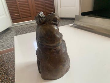 Marianne Stein Besson (1938) - Buste, Couple - 26 cm - Brons