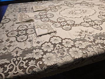 Nappe (13) - 250 cm - 150 cm - Nappe ou protège-table, Antiquités & Art