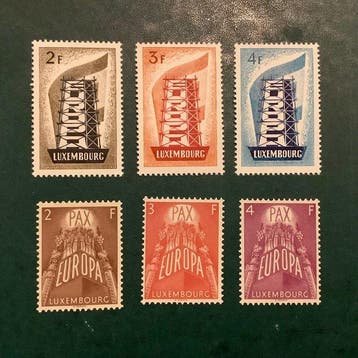 Luxemburg 1956/1957 - PAX Europa de eerste twee emissies -