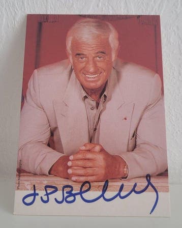 French Actor - Signed by Jean Paul Belmondo - Autograph,, Verzamelen, Film en Tv, Nieuw