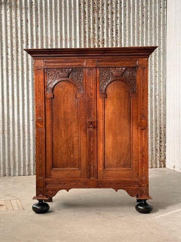 Armoire - Chêne, Bois de violette, Ormes ébénisés - Buffet, Antiquités & Art
